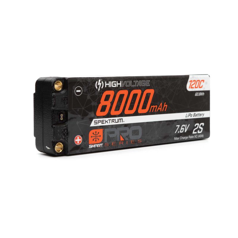 7.6V 8000mAh 2S 120C Smart Pro Race Hardcase LiHV Battery: Tubes, 5mm